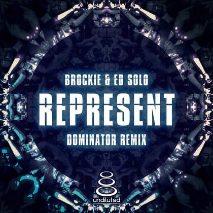 Represent (Dominator Remix) album by DJ Brockie & Ed Solo - Drum and Bass Cover Art