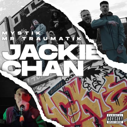 Jackie Chan album by Mr Traumatik & MYSTIK - Drum and Bass Cover Art