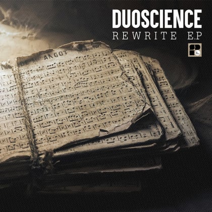 Rewrite album by Duoscience - Drum and Bass Cover Art