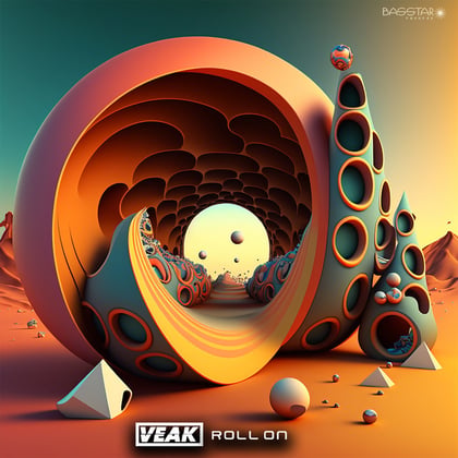 Roll On album by Salaryman & Veak - Drum and Bass Cover Art