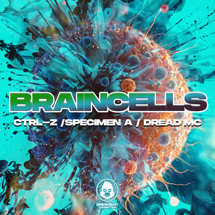 Brain Cells album by Specimen A, Ctrl-Z & Dread MC - Drum and Bass Cover Art