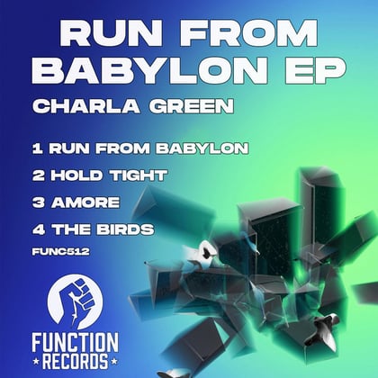 Run From Babylon album by Charla Green - Drum and Bass Cover Art