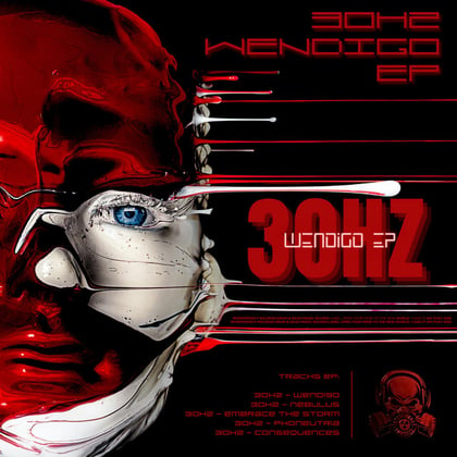 Wendigo EP album by 30Hz - Drum and Bass Cover Art