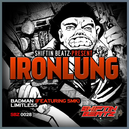 Badman album by Ironlung - Drum and Bass Cover Art