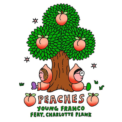 Peaches album by Charlotte Plank - Drum and Bass Cover Art