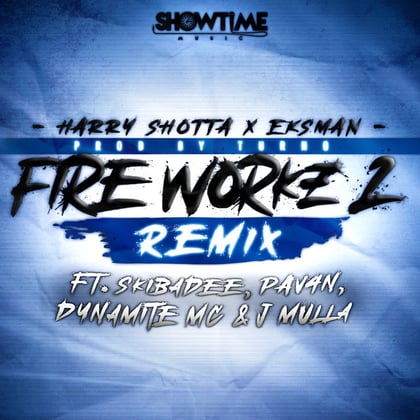 Fire Works 2 (Remix) album by A.M.C, Harry Shotta, Eksman & Turno - Drum and Bass Cover Art