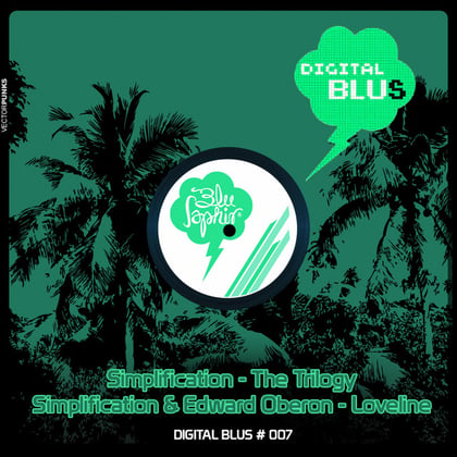Trilogy / Loveline album by Simplification - Drum and Bass Cover Art