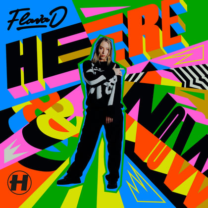 Here & Now album by Flava D - Drum and Bass Cover Art