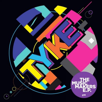 The Music Makers EP album by Tyke - Drum and Bass Cover Art
