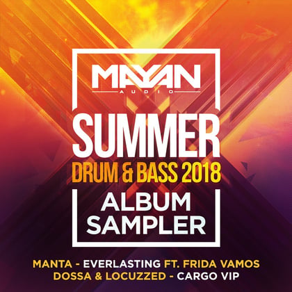 Mayan Audio - Summer Drum & Bass 2018 LP Sampler album by Manta - Drum and Bass Cover Art