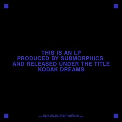 Kodak Dreams album by Submorphics - Drum and Bass Cover Art