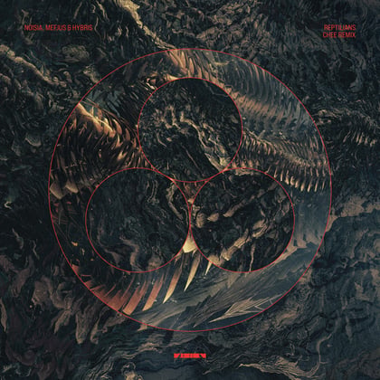 Reptilians (Chee Remix) album by Mefjus - Drum and Bass Cover Art