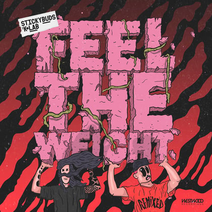 Feel the Weight (Exile Remix) album by AIRGLO, Exile, Stickybuds & K+Lab - Drum and Bass Cover Art