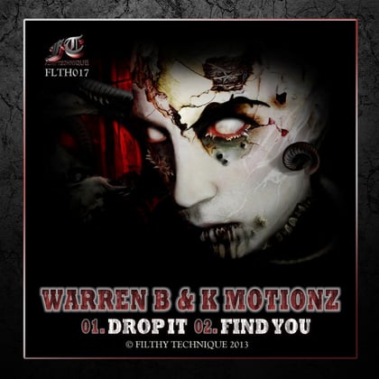 Drop It / Find You album by K Motionz & Warren B - Drum and Bass Cover Art