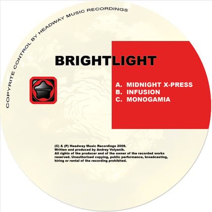 Halogen album by Brightlight - Drum and Bass Cover Art