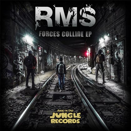 Forces Collide album by RMS - Drum and Bass Cover Art