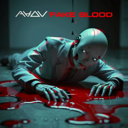 Fake Blood album by AKOV - Drum and Bass Cover Art