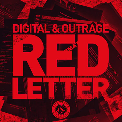 Red Letter album by Digital - Drum and Bass Cover Art