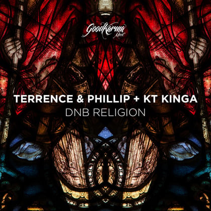 DNB Religion album by Terrence & Phillip - Drum and Bass Cover Art