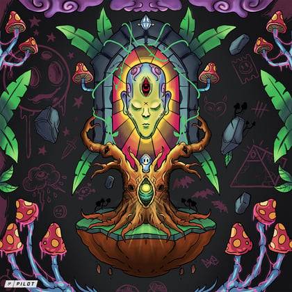 Conquest Of Space / Psychedelics album by IYRE & pyxis - Drum and Bass Cover Art