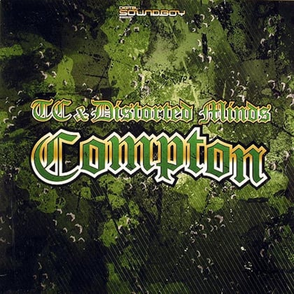 Compton / Creeping Dub album by Distorted Minds & T.C. - Drum and Bass Cover Art