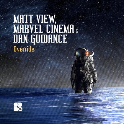 Override EP album by Matt View & Marvel Cinema - Drum and Bass Cover Art