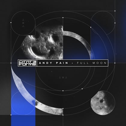 Full Moon album by Andy Pain - Drum and Bass Cover Art