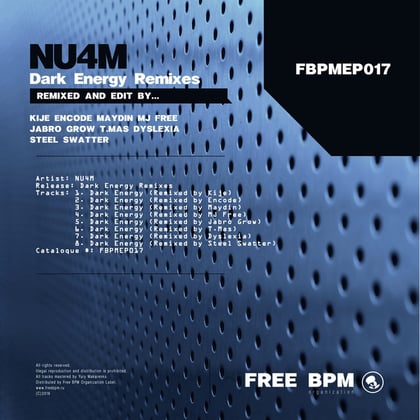 Dark Energy Remixes album by Nu4m - Drum and Bass Cover Art