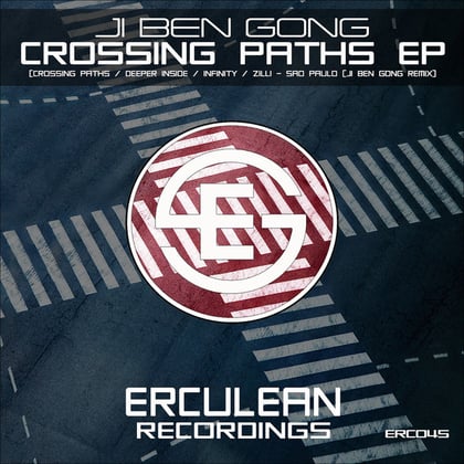 Crossing Paths EP album by Ji Ben Gong - Drum and Bass Cover Art