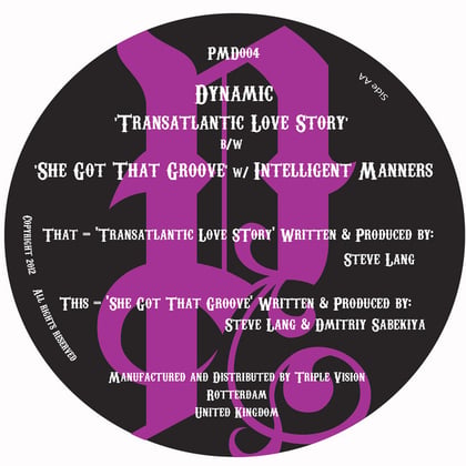 Transatlantic Love Story / She Got That Groove album by Dynamic & Intelligent Manners - Drum and Bass Cover Art