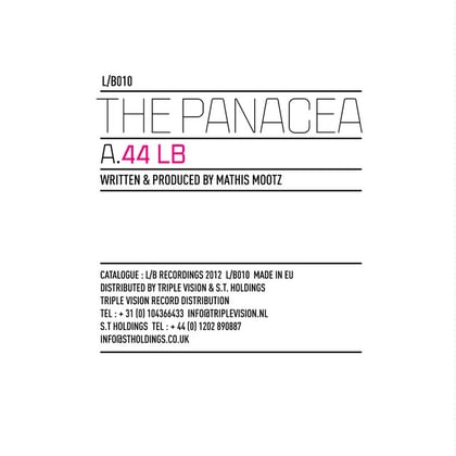 44 LB / 666 illegal album by The Panacea - Drum and Bass Cover Art