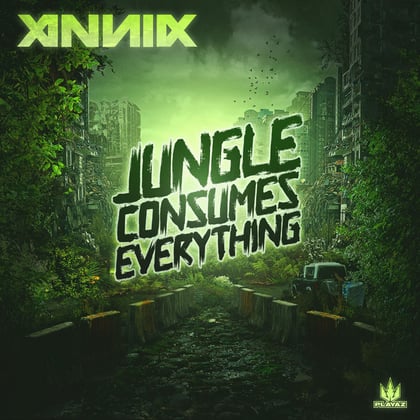 Jungle Consumes Everything album by Annix, Konichi & Decimal Bass - Drum and Bass Cover Art