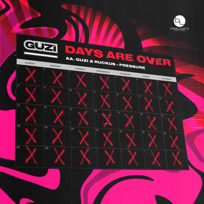 Days Are Over/Pressure album by Guzi - Drum and Bass Cover Art