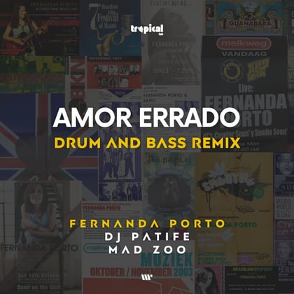 Amor Errado (Drum and Bass Remix) album by Mad Zoo, DJ Patife & Fernanda Porto - Drum and Bass Cover Art