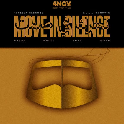 MOVE IN SILENCE album by MVRK, PAV4N & Mazzi - Drum and Bass Cover Art
