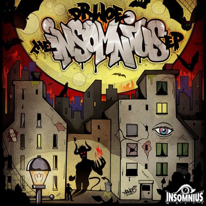 The Insomnius EP album by Dr Woe - Drum and Bass Cover Art