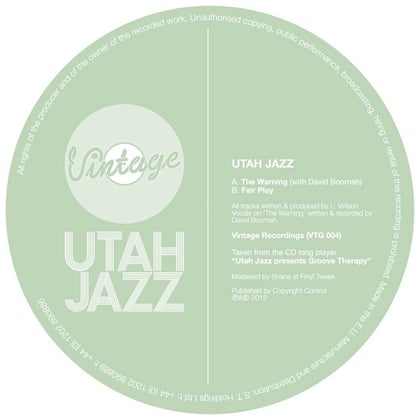 The Warning / Fair Play album by Utah Jazz - Drum and Bass Cover Art