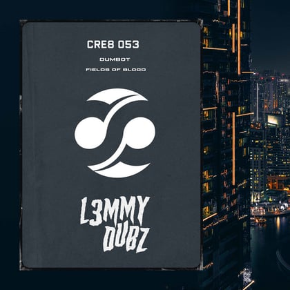 Dumbot / Fields of Blood album by L3MMY DUBZ - Drum and Bass Cover Art