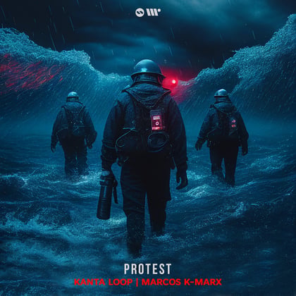 Protest album by Marcos K-Marx - Drum and Bass Cover Art