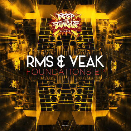 Foundations album by RMS & Veak - Drum and Bass Cover Art