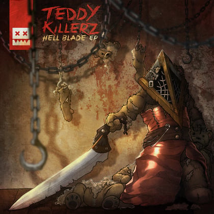 Hell Blade EP album by A.M.C & Teddy Killerz - Drum and Bass Cover Art