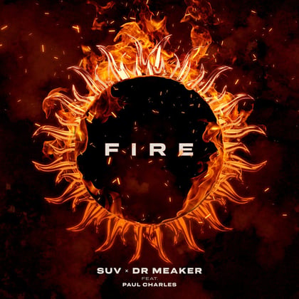 Fire album by Dr Meaker & Suv - Drum and Bass Cover Art