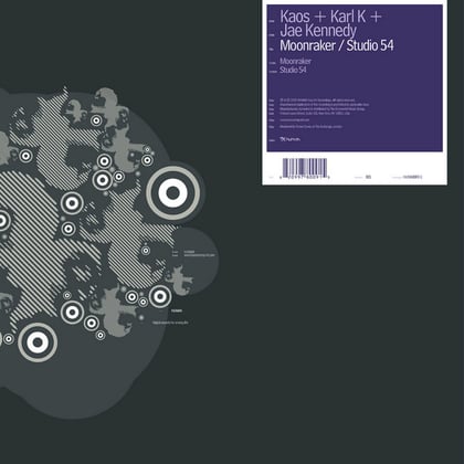 Studio 54 / Moonraker album by Kaos + Karl K + Jae Kennedy - Drum and Bass Cover Art