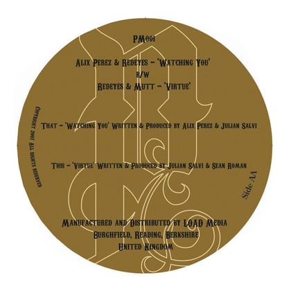 Watching U / Virtue album by Alix Perez, Redeyes & Mutt - Drum and Bass Cover Art