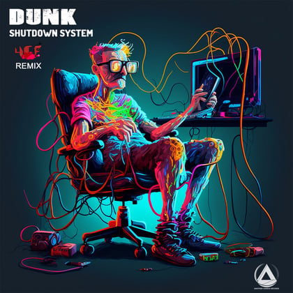 Shutdown System (4cr Remix) album by Dunk & 4CR - Drum and Bass Cover Art