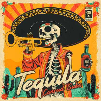 Tequila album by Conrad Subs - Drum and Bass Cover Art