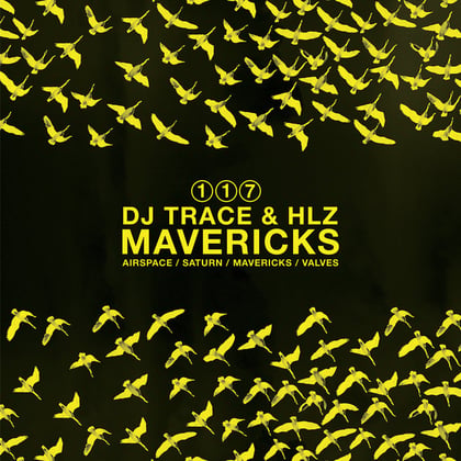 Mavericks EP album by DJ Trace & HLZ - Drum and Bass Cover Art
