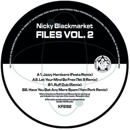 Files Vol. 2 album by Nicky Blackmarket - Drum and Bass Cover Art