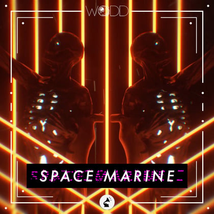 Space Marine album by Dirtyphonics & Wodd - Drum and Bass Cover Art