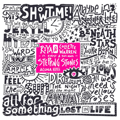 Stepping Stones (Acuna Remix) album by Riya & Collette Warren - Drum and Bass Cover Art